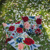 DIY Cross stitch cushion kit "Peonies"