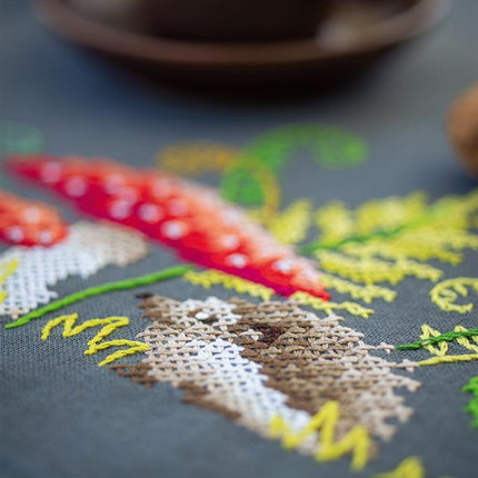 DIY Table Runner kit "Little hedgehog with ferns"