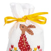 DIY Counted Cross Stitch Kit "Bag kit Easter rabbits in tulip garden set of 3"