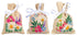 DIY Counted Cross Stitch Kit "Bag kit Spring flowers set of 3"