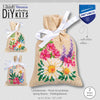 DIY Counted Cross Stitch Kit "Bag kit Spring flowers set of 3"