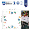 DIY Printed Tablecloth kit "Colourful chickens"