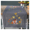 DIY Table Runner kit "PN-0198567 Cross stitch kit (track) 40x100cm Vervaco "Foxes in autumn""