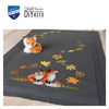 DIY Table Runner kit "PN-0198567 Cross stitch kit (track) 40x100cm Vervaco "Foxes in autumn""