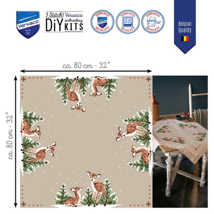 DIY Printed Tablecloth kit "Deer"