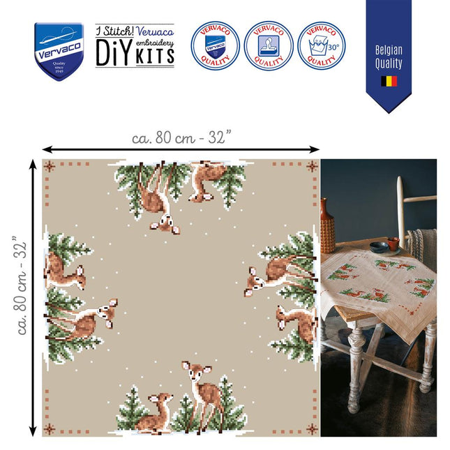 DIY Printed Tablecloth kit "Deer"