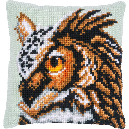DIY Cross stitch cushion kit "Owl"