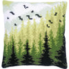 DIY Cross stitch cushion kit "Forest"