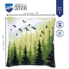 DIY Cross stitch cushion kit "Forest"