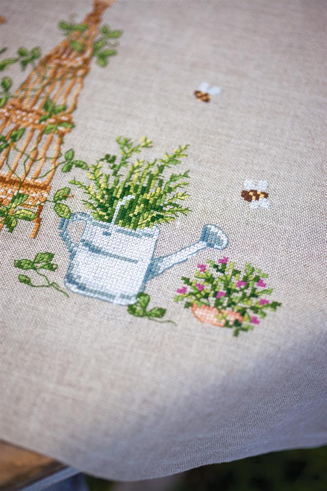 DIY Printed Tablecloth kit "Garden equipment"