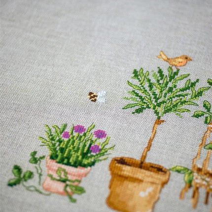 DIY Printed Tablecloth kit "Garden equipment"