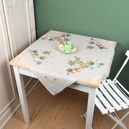 DIY Printed Tablecloth kit "Garden equipment"