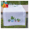DIY Table Runner kit "PN-0199691 Set for embroidery cross (track) Vervaco, 40x100, "Houseplants""