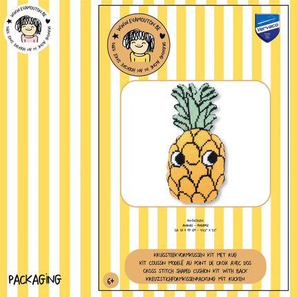 DIY Cross Stitch Cushion Kit "Pineapple"