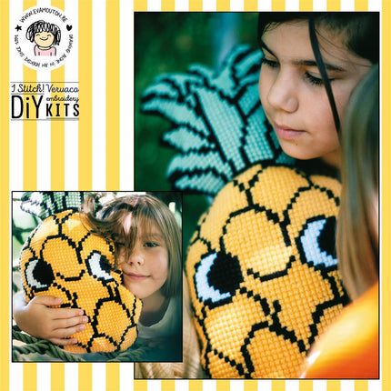 DIY Cross Stitch Cushion Kit "Pineapple"