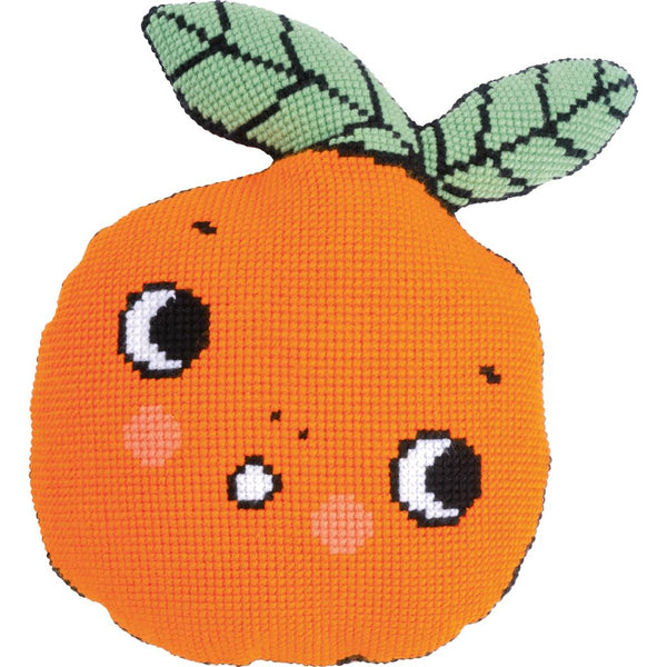 DIY Cross Stitch Cushion Kit "Orange"