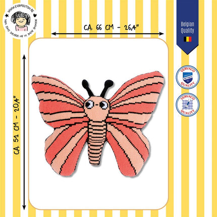 DIY Cross Stitch Cushion Kit "Butterfly"
