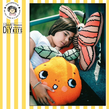 DIY Cross Stitch Cushion Kit "Butterfly"