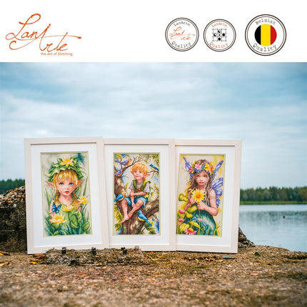 DIY Counted cross stitch kit "Flora's Little Guardian", LanArte