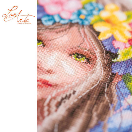 DIY Counted cross stitch kit "Flora's Little Guardian", LanArte