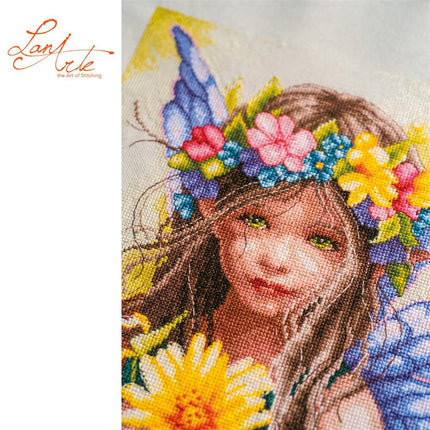 DIY Counted cross stitch kit "Flora's Little Guardian", LanArte