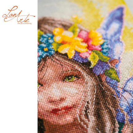 DIY Counted cross stitch kit "Flora's Little Guardian", LanArte