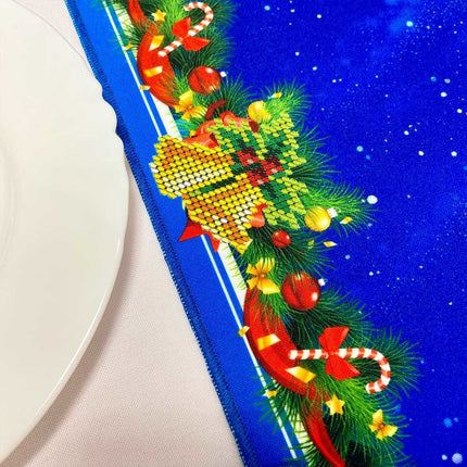 DIY Table Runner kit "Birth of Jesus Christ", Bead Embroidery Kit, Handmade table runner
