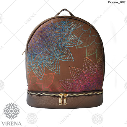Backpack for embroidery with beads kit "Magic flowers"