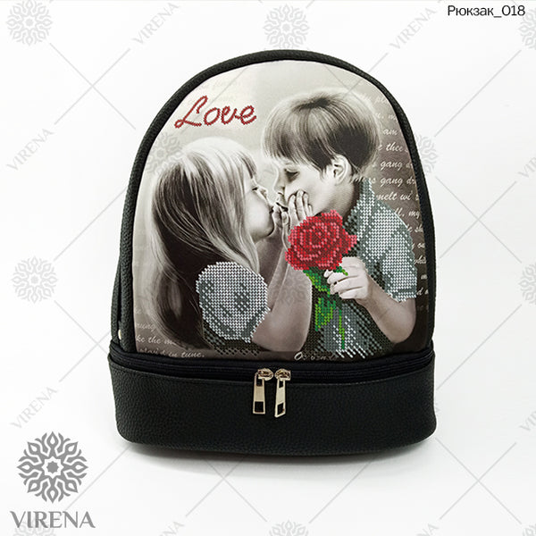 Backpack for embroidery with beads kit "LOVE, Valentine's Day Gift, Wedding Gift"