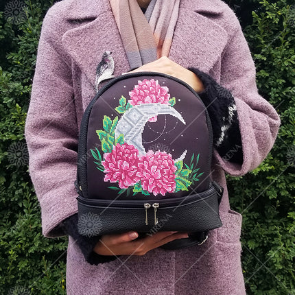 Backpack for embroidery with beads kit "Young Luna"