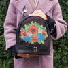 Backpack for embroidery with beads kit "Poppies"