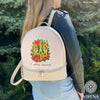 Backpack for embroidery with beads kit "I love Ukraine"