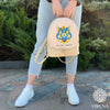 Backpack for embroidery with beads kit "Coat of arms of Ukraine"