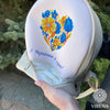 Backpack for embroidery with beads kit "The heart of Ukraine"