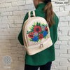 Backpack for embroidery with beads kit "Poppies"