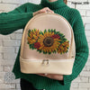 Backpack for embroidery with beads kit "Sunflowers"