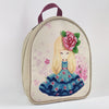 Bead embroidery kit for a backpack "The girl is a flower"