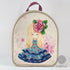 Bead embroidery kit for a backpack "The girl is a flower"