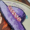 Bead embroidery kit for a backpack "Little lady"