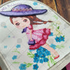 Bead embroidery kit for a backpack "Little lady"