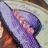 Bead embroidery kit for a backpack "Little lady"