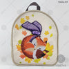 Bead embroidery kit for a backpack "Fox"