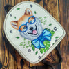 Bead embroidery kit for a backpack "Fashionable dog"