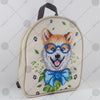 Bead embroidery kit for a backpack "Fashionable dog"