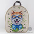 Bead embroidery kit for a backpack "Fashionable dog"