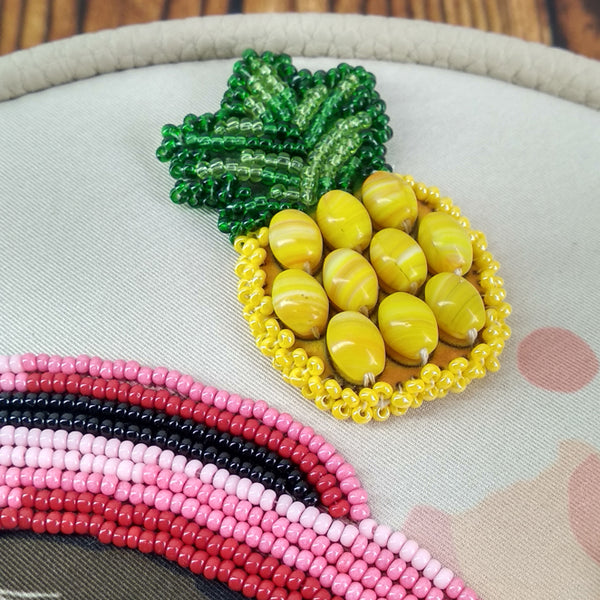 Bead embroidery kit for a backpack 