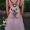 Bead embroidery kit for a backpack "Beautiful girl"