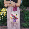 Bead embroidery kit for a backpack "Beautiful girl"