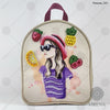 Bead embroidery kit for a backpack "Beautiful girl"