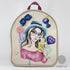 Bead embroidery kit for a backpack "Fashionable girl"